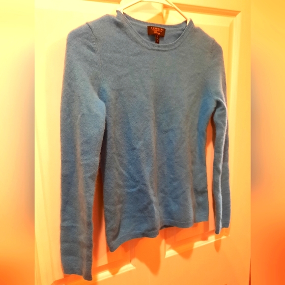 Charter Club Sweater Womans Small Blue Cashmere Luxury Business Casual Classic - Picture 4 of 7